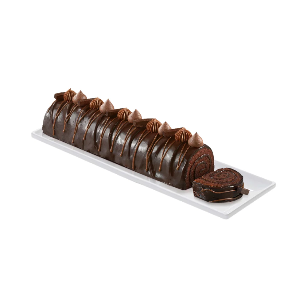 Red Ribbon Triple Chocolate Cake Whole Roll - Image 2