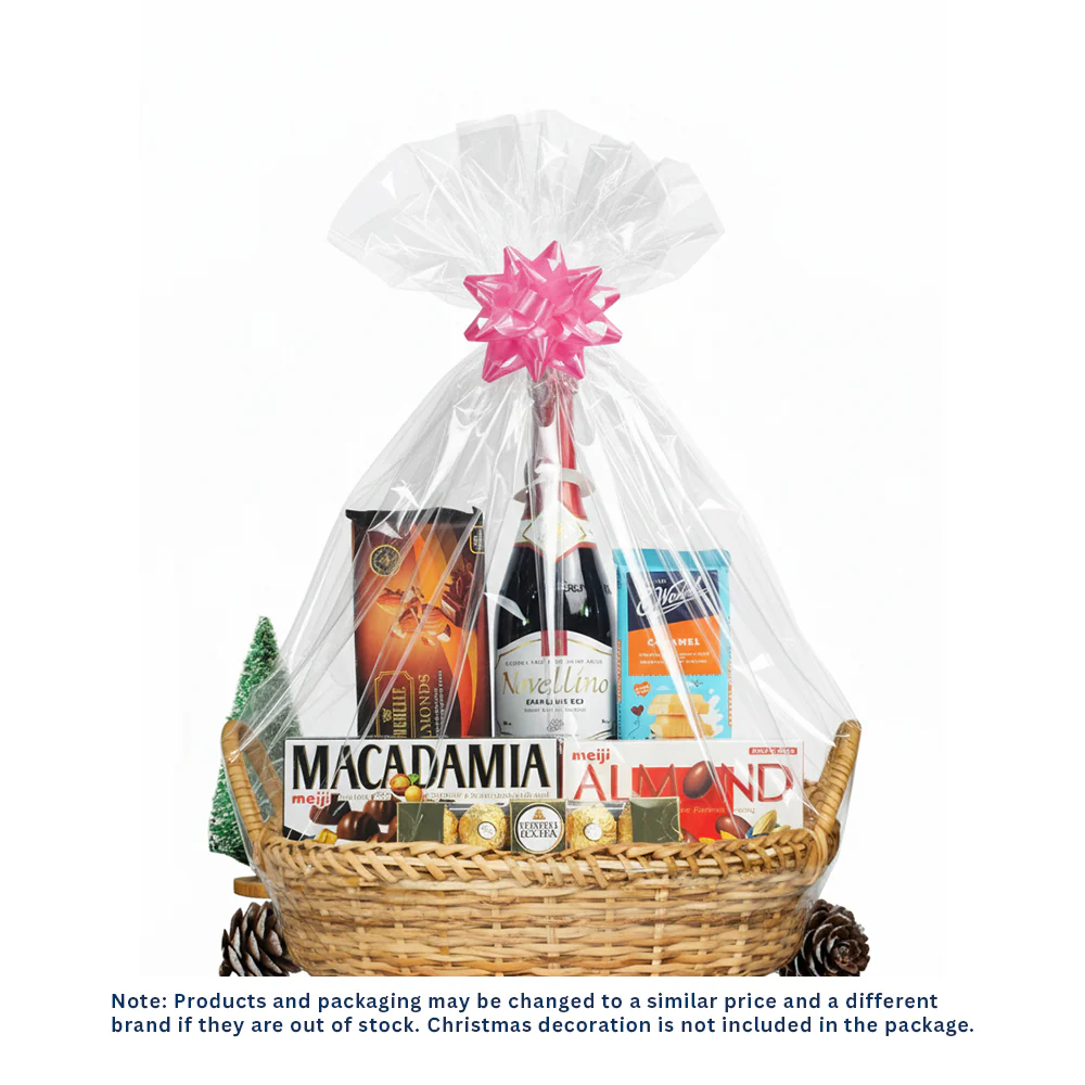 Red Wine And Chocolate Treasures Gift Basket - Image 4