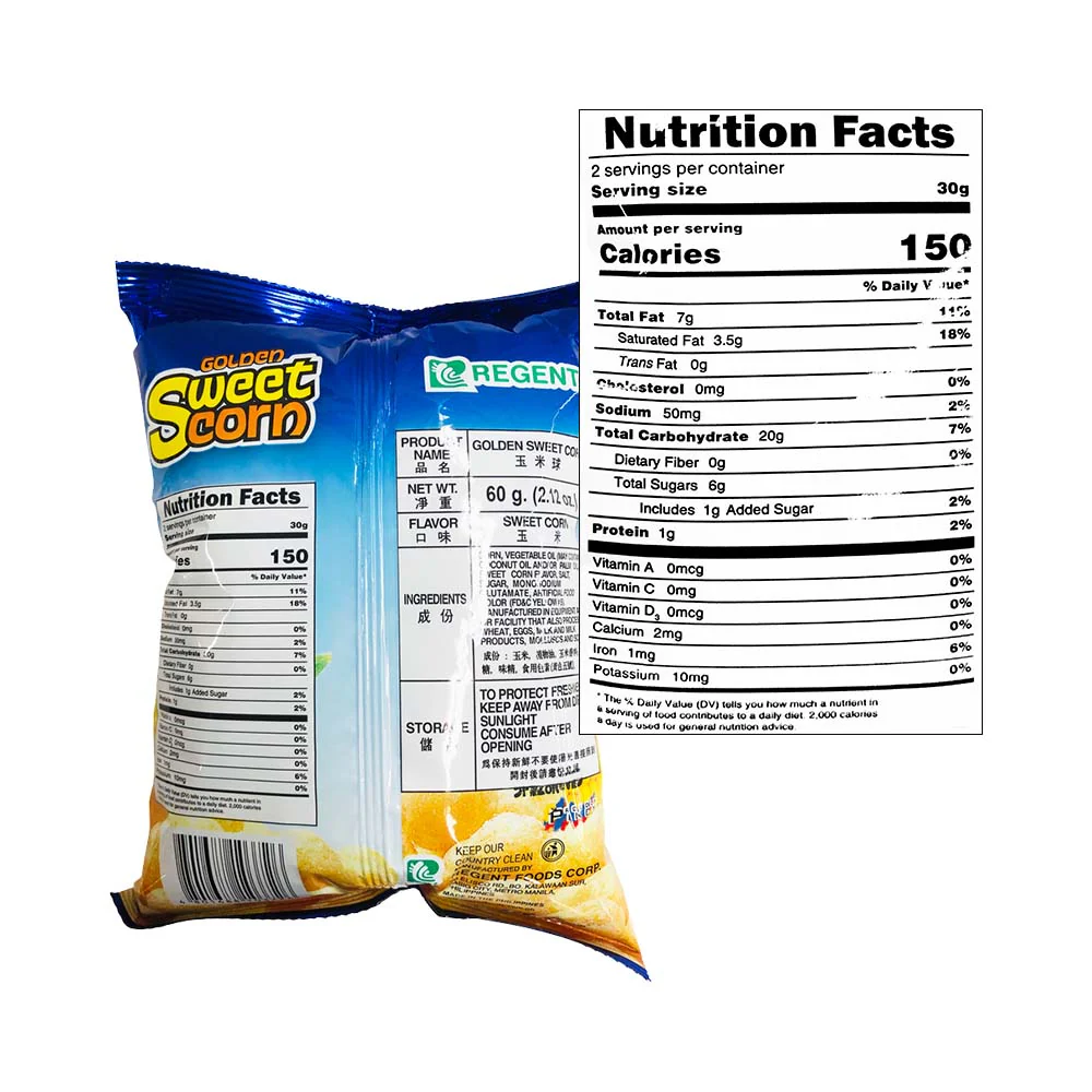 Regent Golden Sweet Corn 60g - Image 2