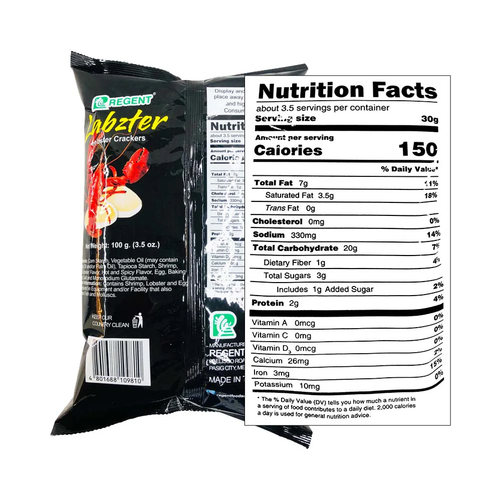 Regent Labzter Lobster Flavored Crackers 100g - Image 2