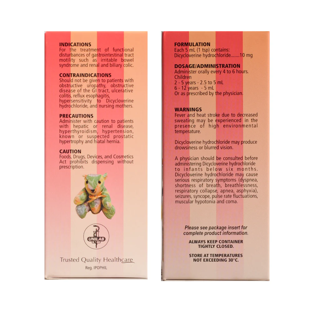Relestal Dicycloverine 10mg/5ml Syrup 60ml - Image 3