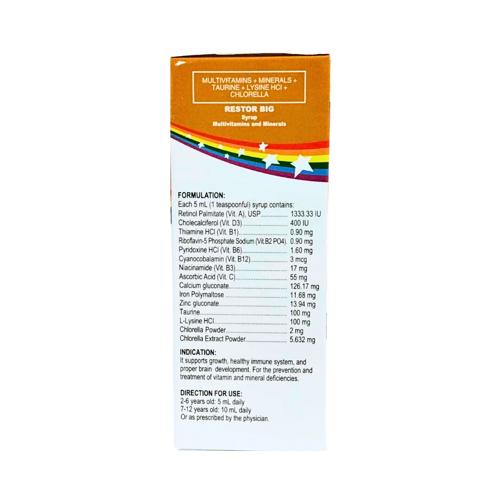 Restor Big Syrup 120ml - Image 3