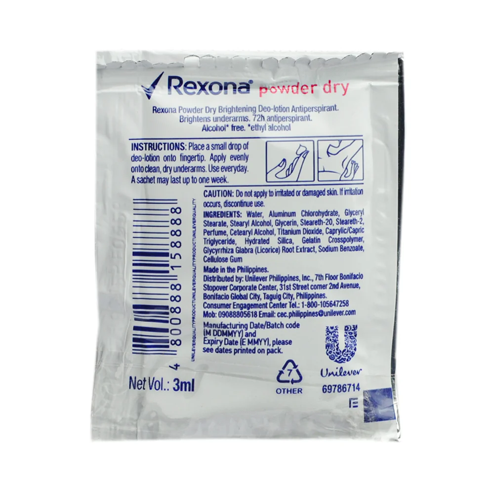Rexona Deodorant Lotion Powder Dry 3ml x 12's - Image 2