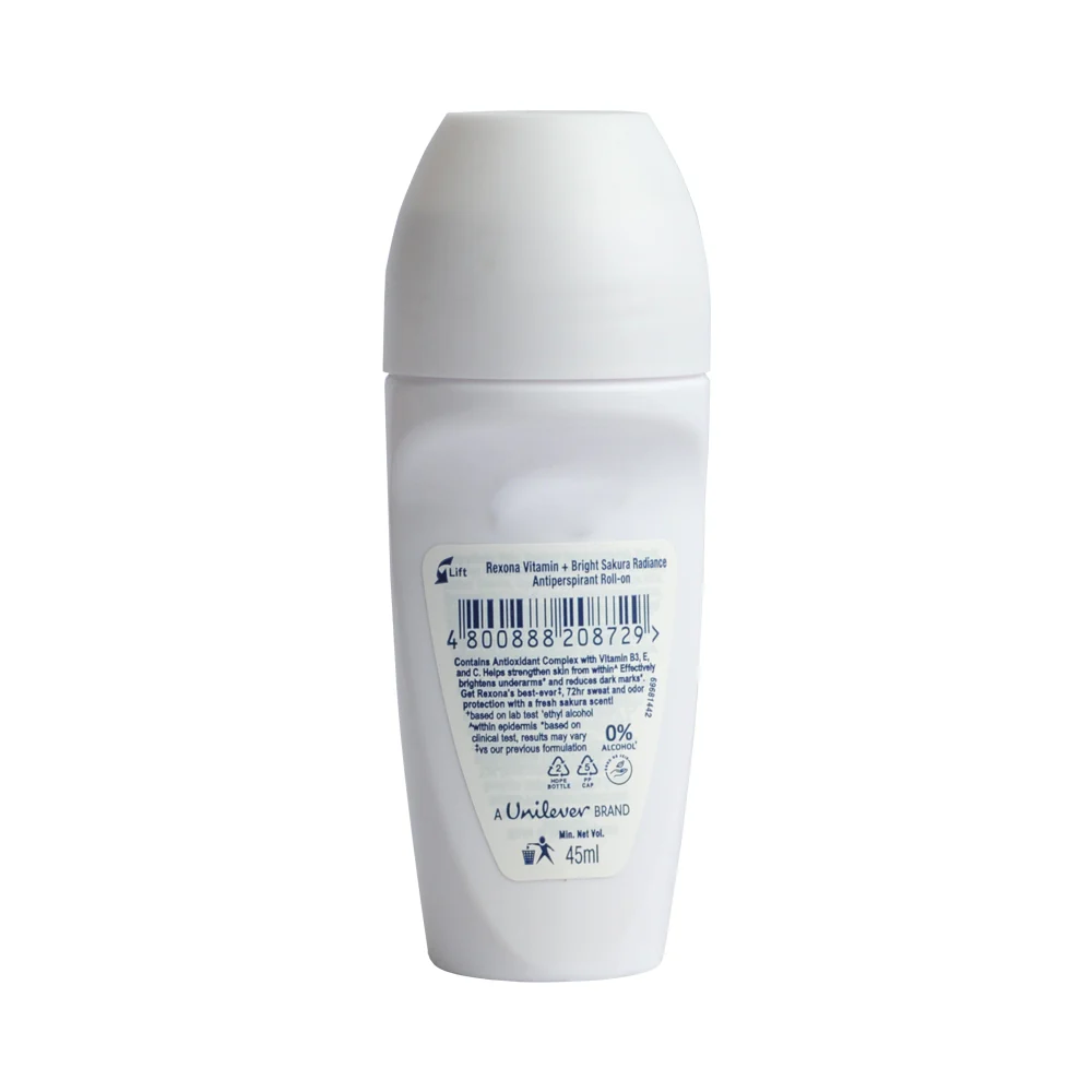 Rexona Deodorant Roll On Natural Whitening Fresh Sakura 45ml - Image 2