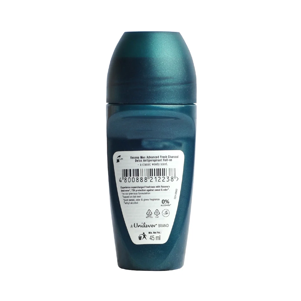 Rexona Roll On Deodorant Charcoal Detox 45ml - Image 2