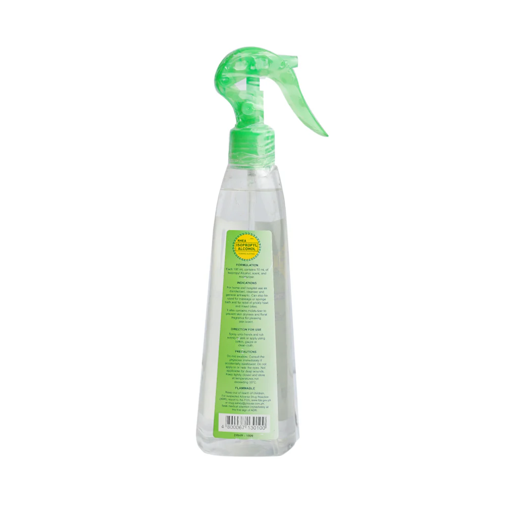 Rhea 70% Isopropyl Alcohol With Moisturizer Spray 350ml - Image 2