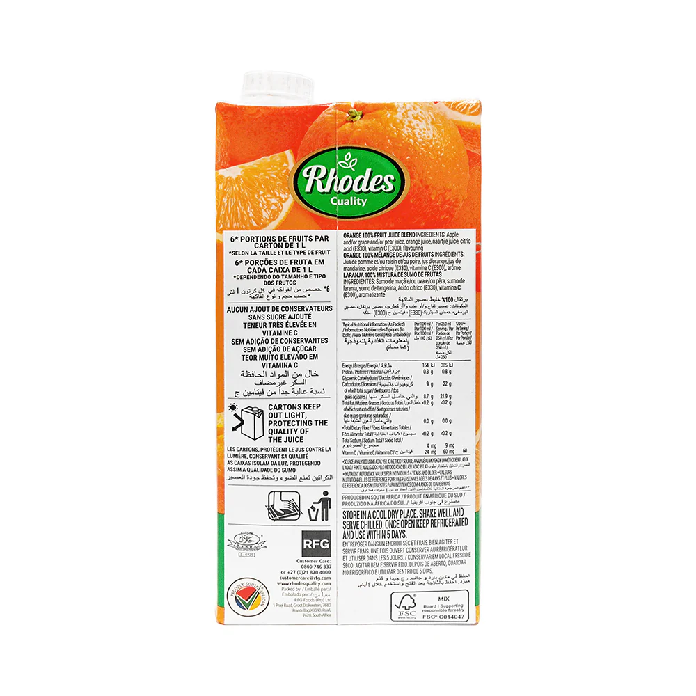 Rhodes 100% Fruit Juice 1L - Image 10