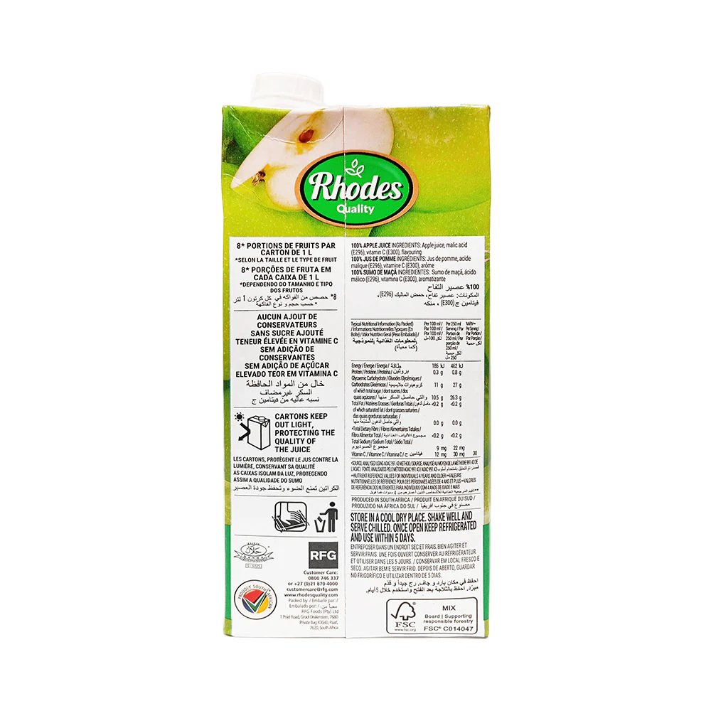 Rhodes 100% Fruit Juice 1L - Image 2