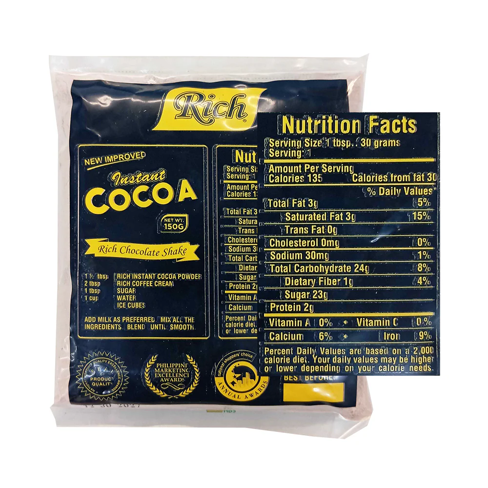 Rich Instant Cocoa Sweetened With Full Cream Milk Powder 150g - Image 2