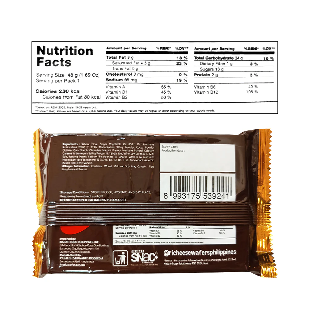 Richoco Wafer Chocolate 48g - Image 2