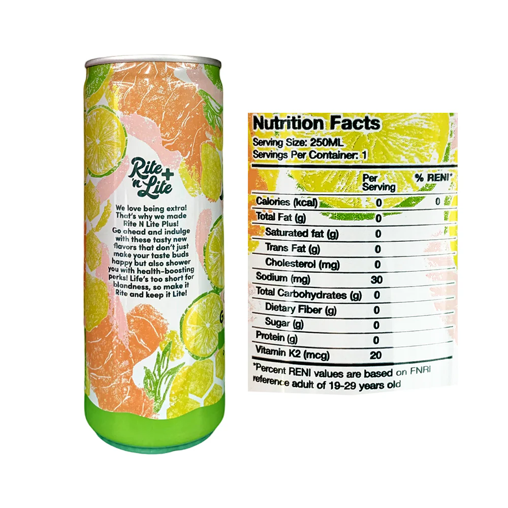 Rite 'n Lite Calamansi + Ginger + Honey In Can 250ml - Image 2
