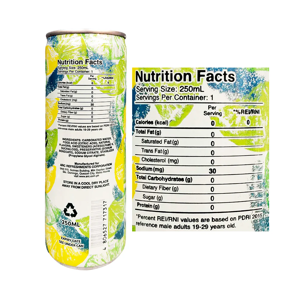 Rite 'n Lite Lemon And Lime Can 250ml - Image 2