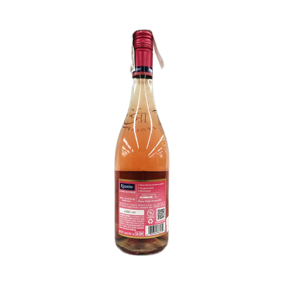 Riunite Lambrusco Rose Pink Wine 750ml - Image 3