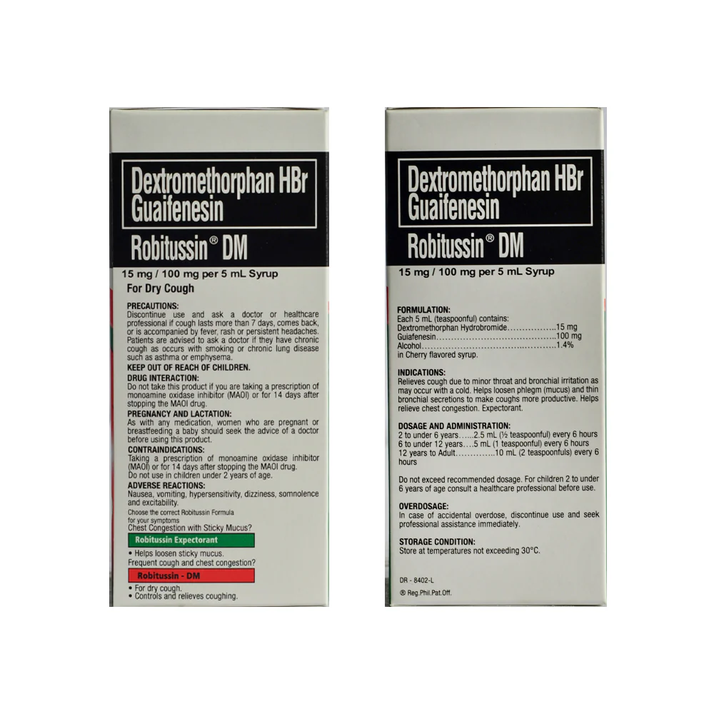 Robitussin DM Syrup 120ml - Image 2