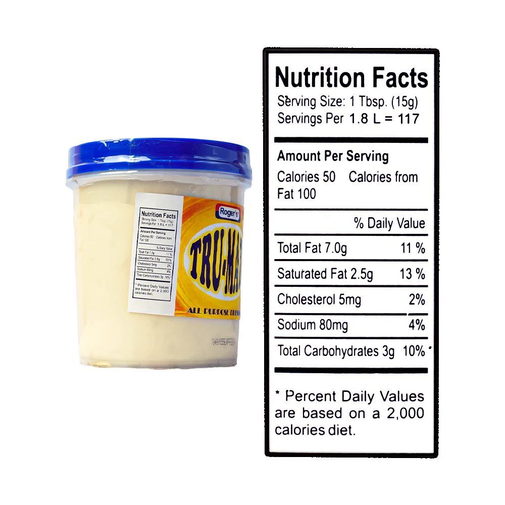 Roger's Tru Mayo All Purpose Dressing 1.8L - Image 3