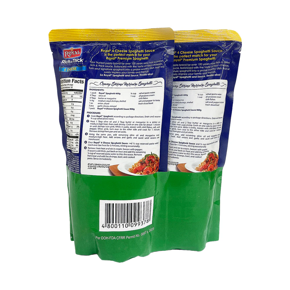Royal 4 Cheese Spaghetti Sauce 900g x 2's - Image 2
