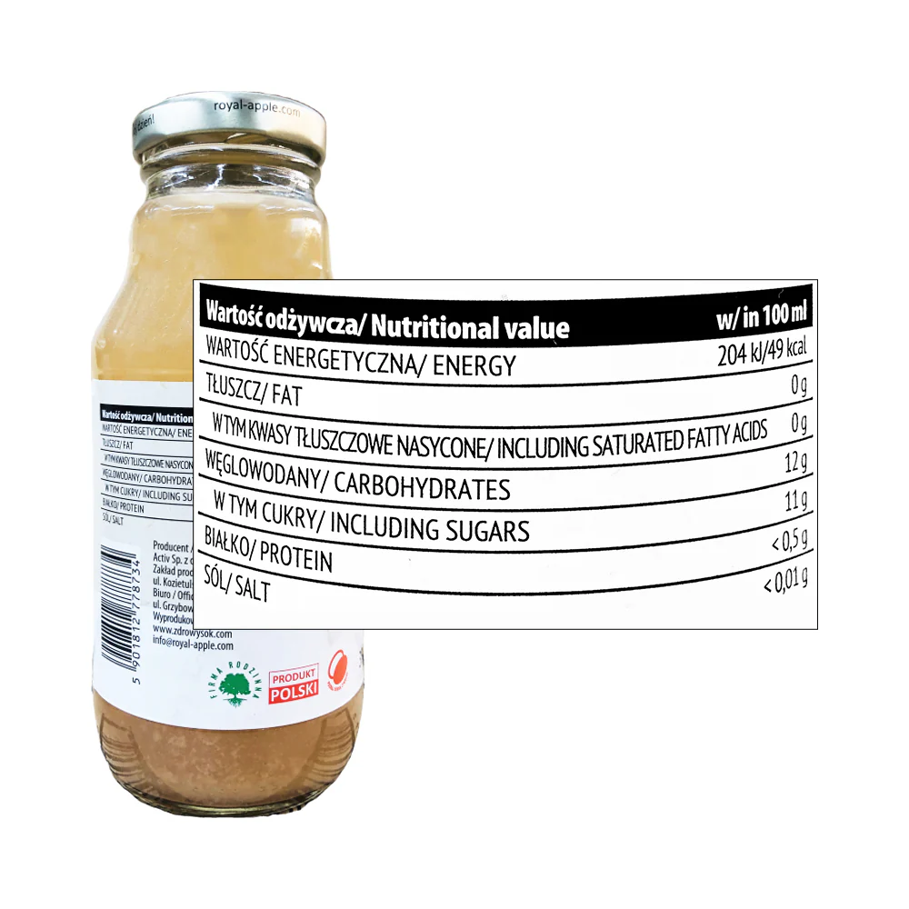 Royal Apple Apple And Pear Juice Glass 330ml - Image 2