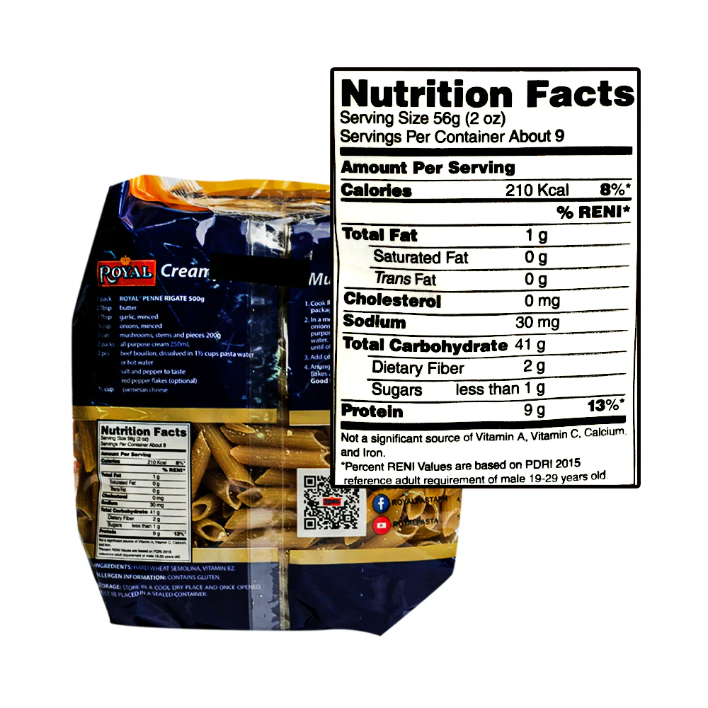 Royal Premium Penne Rigate 500g - Image 2