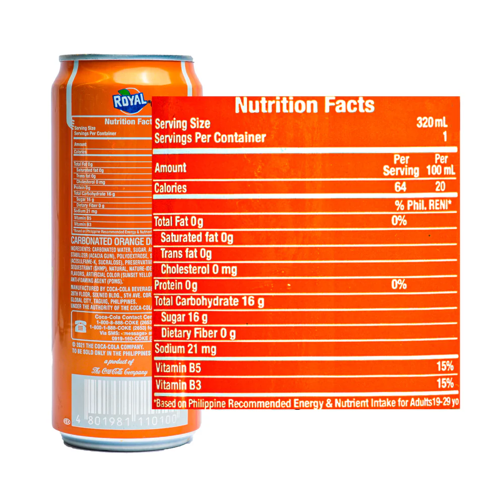 Royal Tru-Orange In Can 325ml - Image 2
