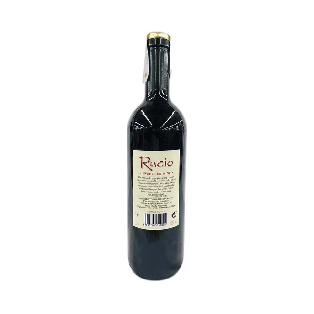 Rucio Sweet Red Wine 750ml - Image 3