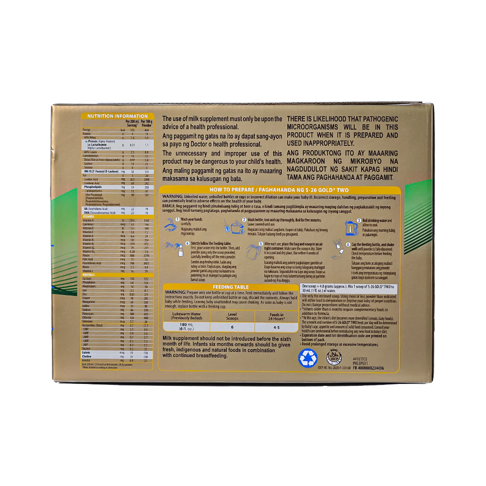 S-26 Gold Two Milk Supplement 6-12 Months 1.8kg - Image 2