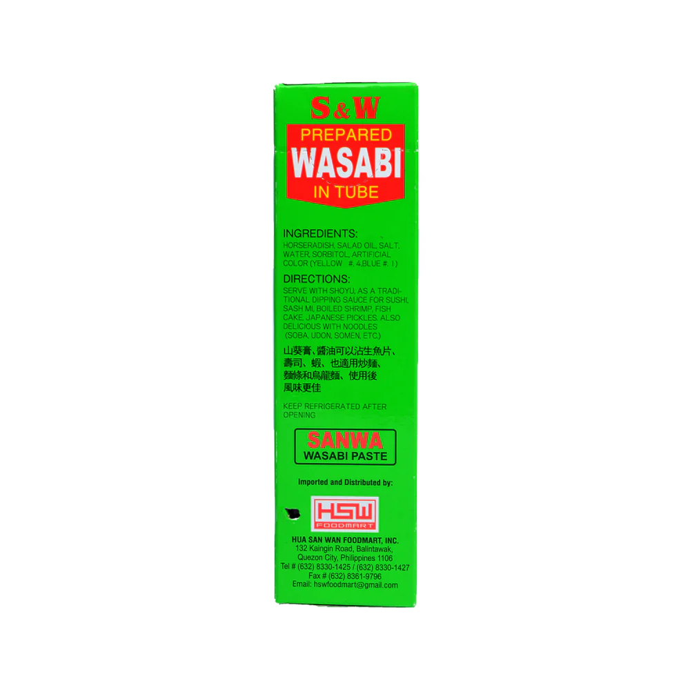 S & W Wasabi Paste In Tube 43g - Image 2