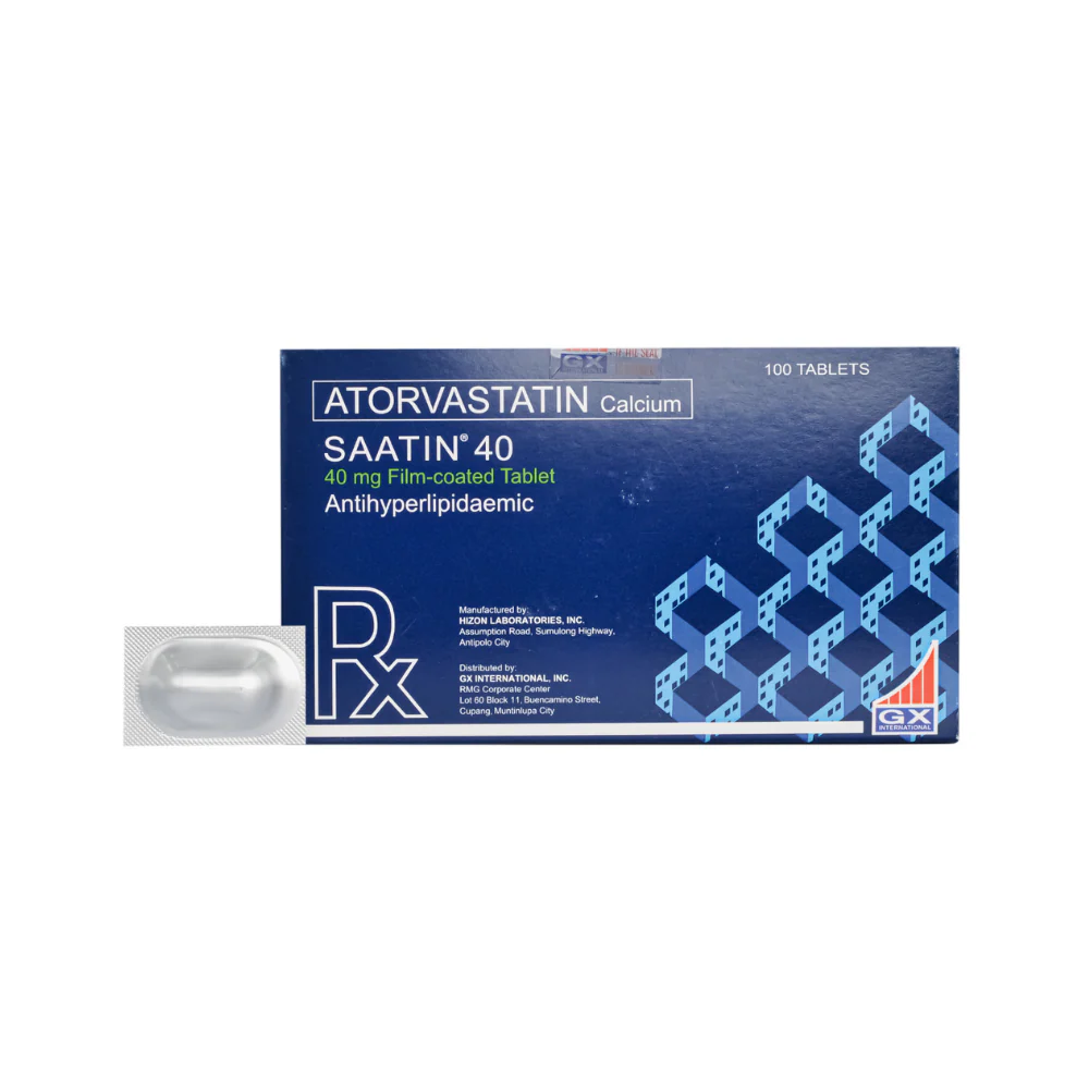 Saatin 40 Atorvastatin Calcium 40mg Film-Coated Tablet By 1's - Image 2