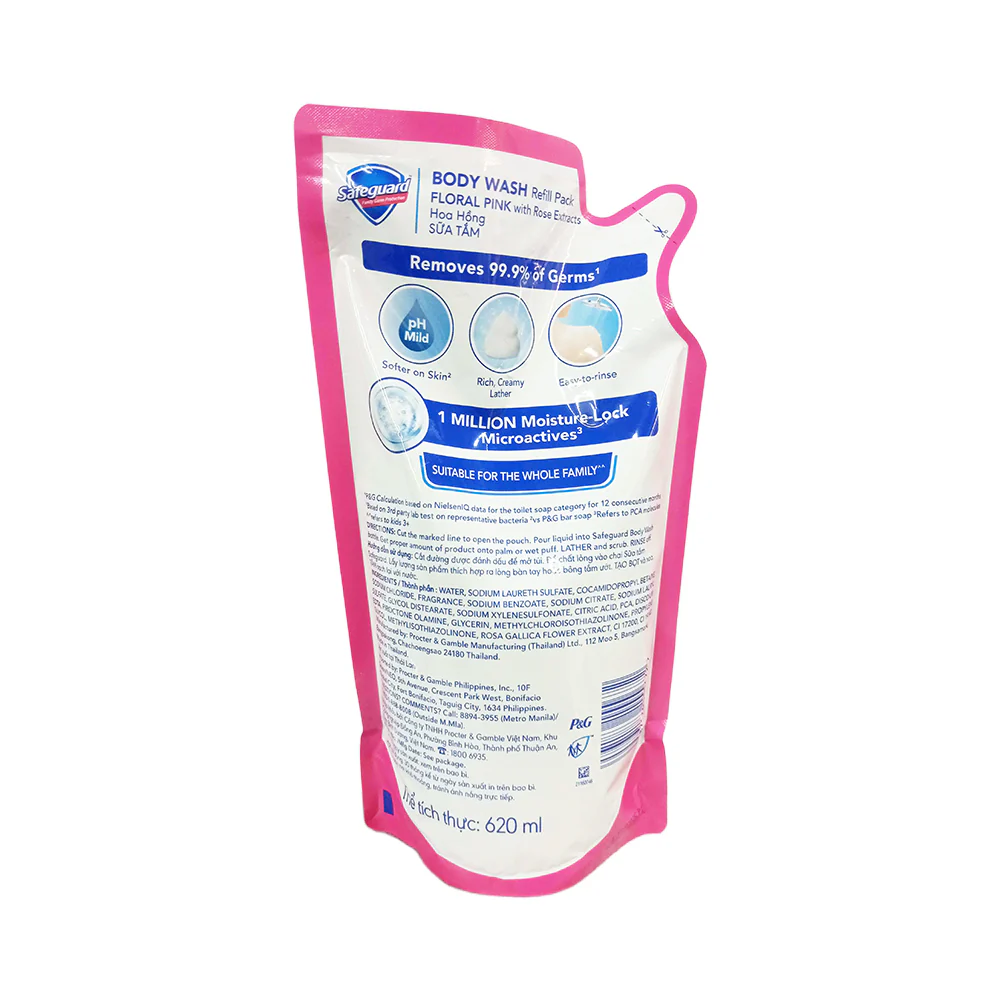 Safeguard Body Wash Floral Pink With Aloe SUP 620ml - Image 2