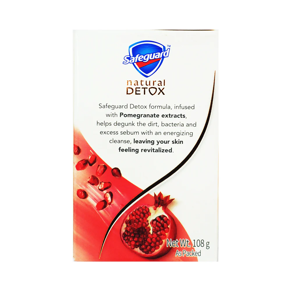 Safeguard Detox Bar Soap Pomegranate 108g - Image 2