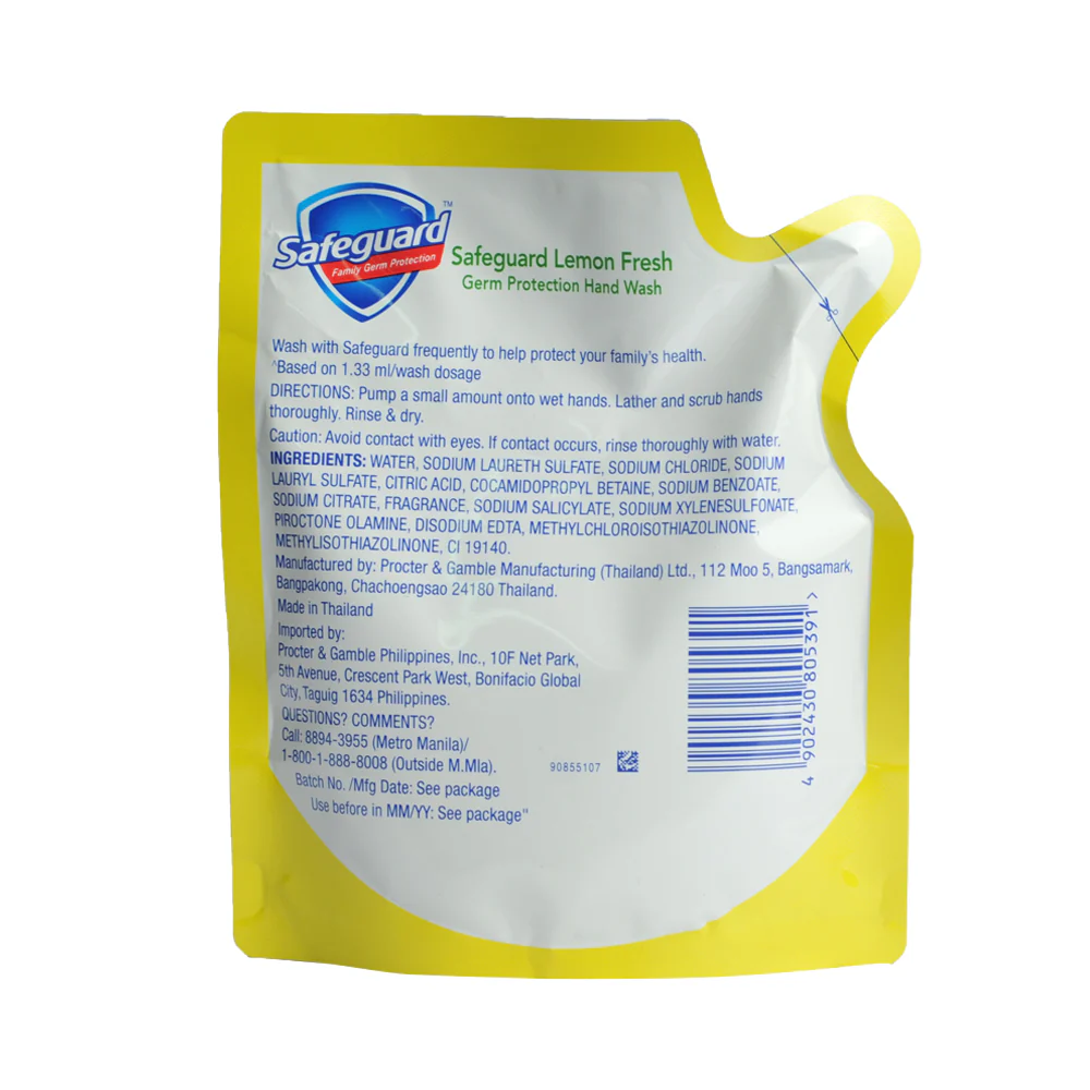 Safeguard Liquid Hand Soap Lemon Fresh Pouch 200ml - Image 2