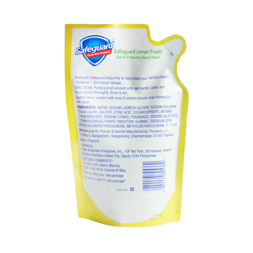 Safeguard Liquid Hand Soap Lemon Fresh Pouch 420ml - Image 2