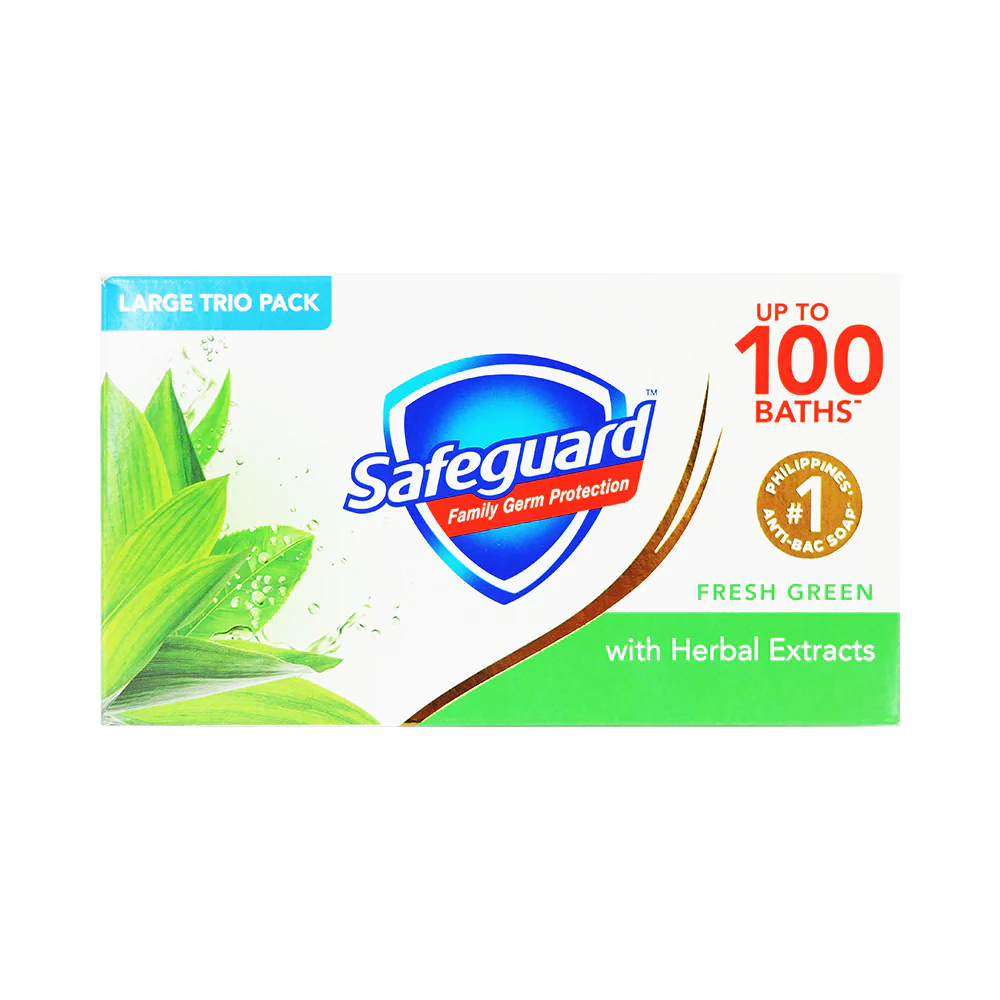 Safeguard Bar Soap Fresh Green 3pid Pack 125g x 3's - Image 2