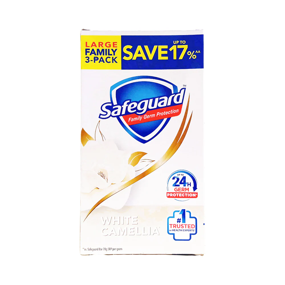 Safeguard Bar Soap White Camellia Large Tripid Pack 115g x 3's - Image 2