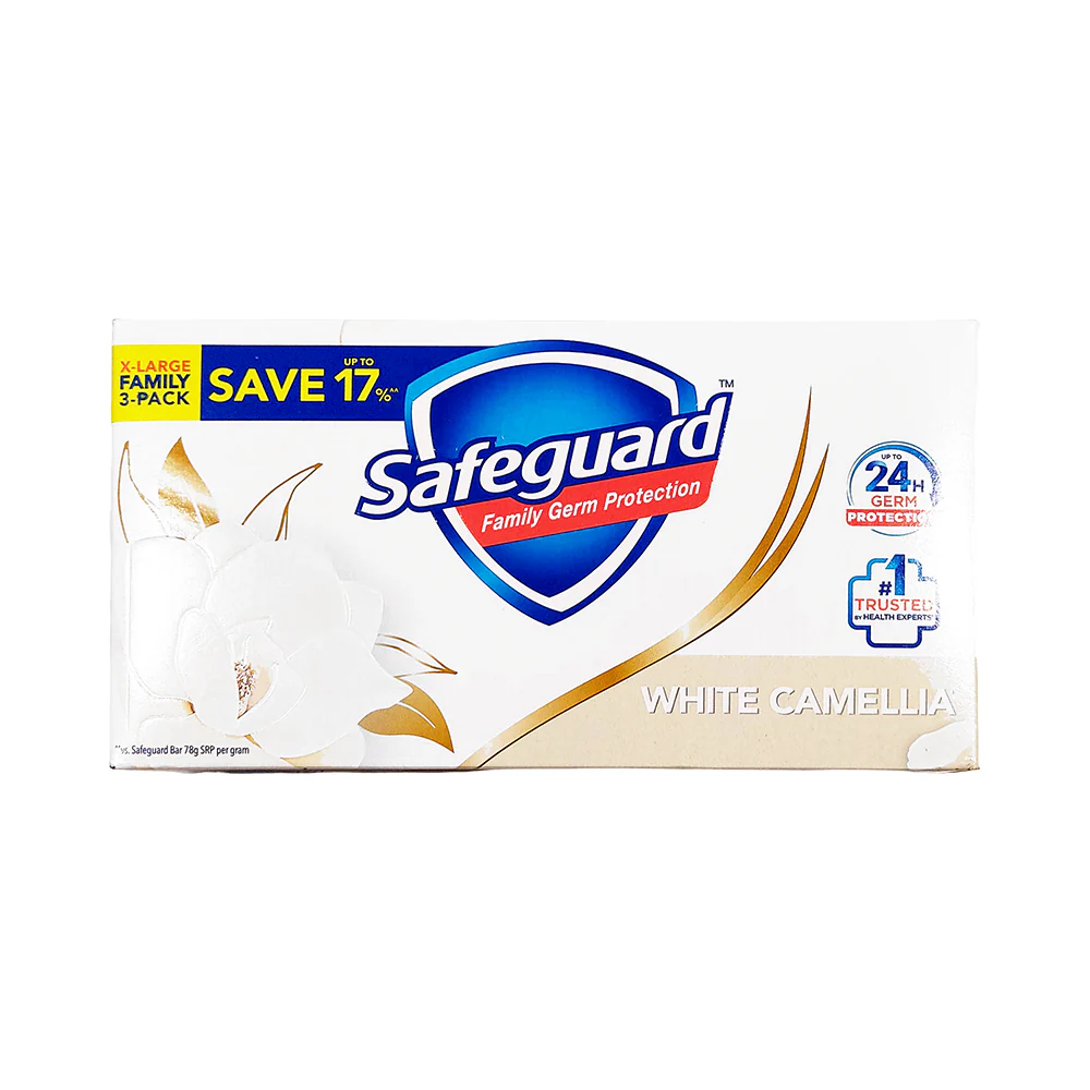 Safeguard Bar Soap White Camellia XLarge Trio Pack 160g x 3's - Image 2