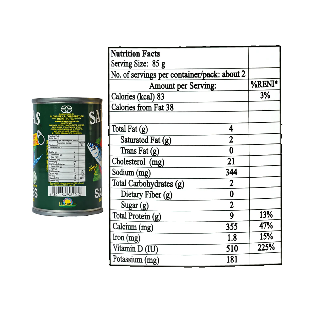 Sallenas Sardines In Tomato Sauce 155g - Image 3