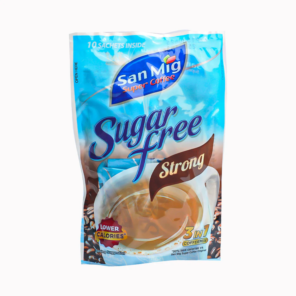 San Mig Coffee Instant 3in1 Coffee Mix Sugar-Free Strong 9gx10's