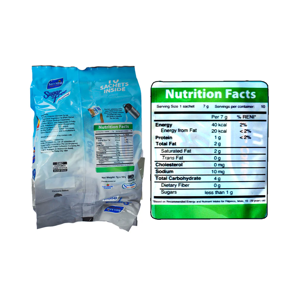 San Mig Coffee Sugarfree Original Tipid Pack 7g 8 + 2 - Image 3