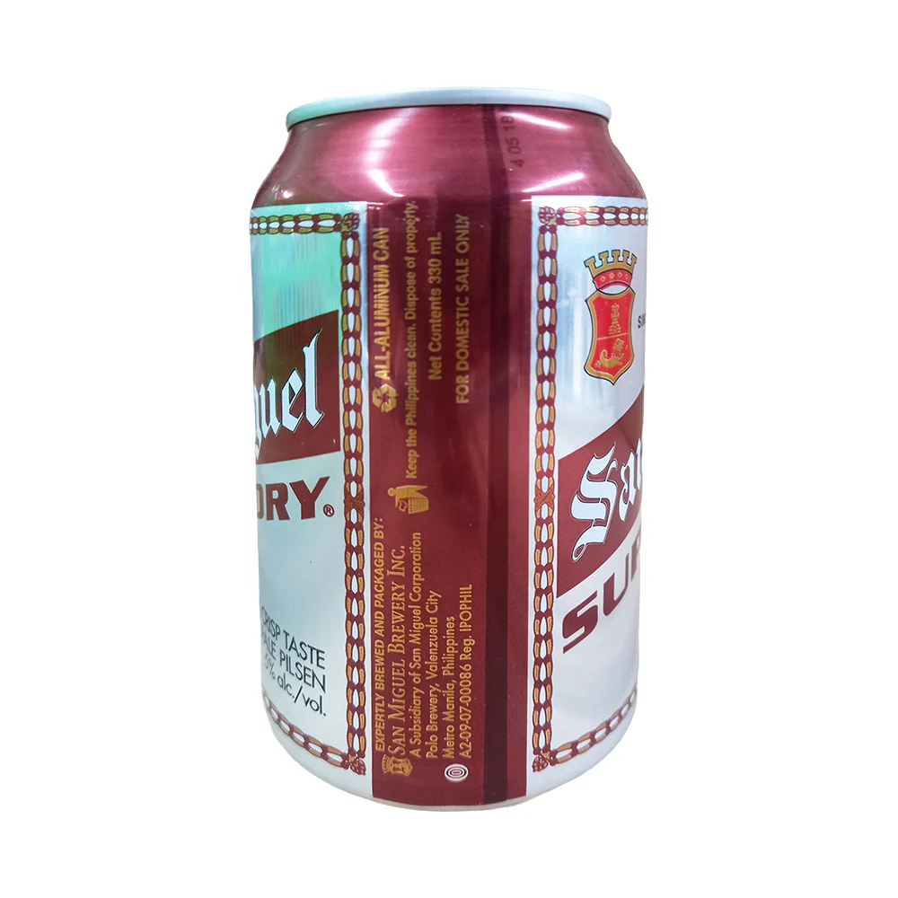 San Miguel Beer Super Dry Can 330ml - Image 3