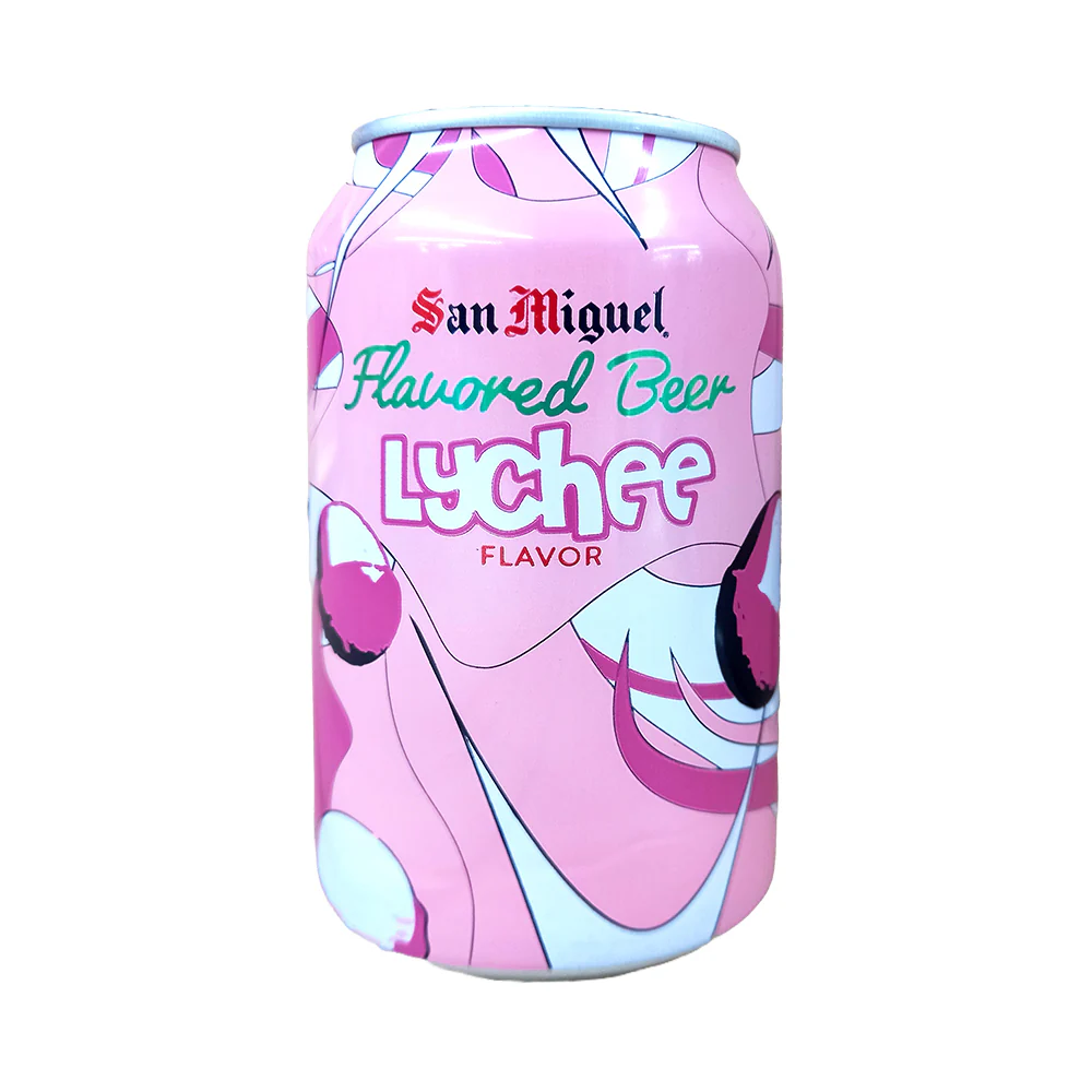 San Miguel Flavored Beer Lychee Can 330ml - Image 2