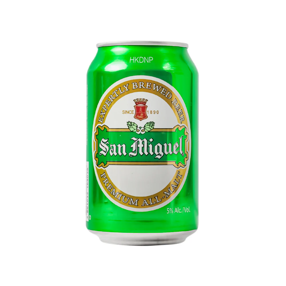 San Miguel Premium All-Malt Beer Can 330ml - Image 2