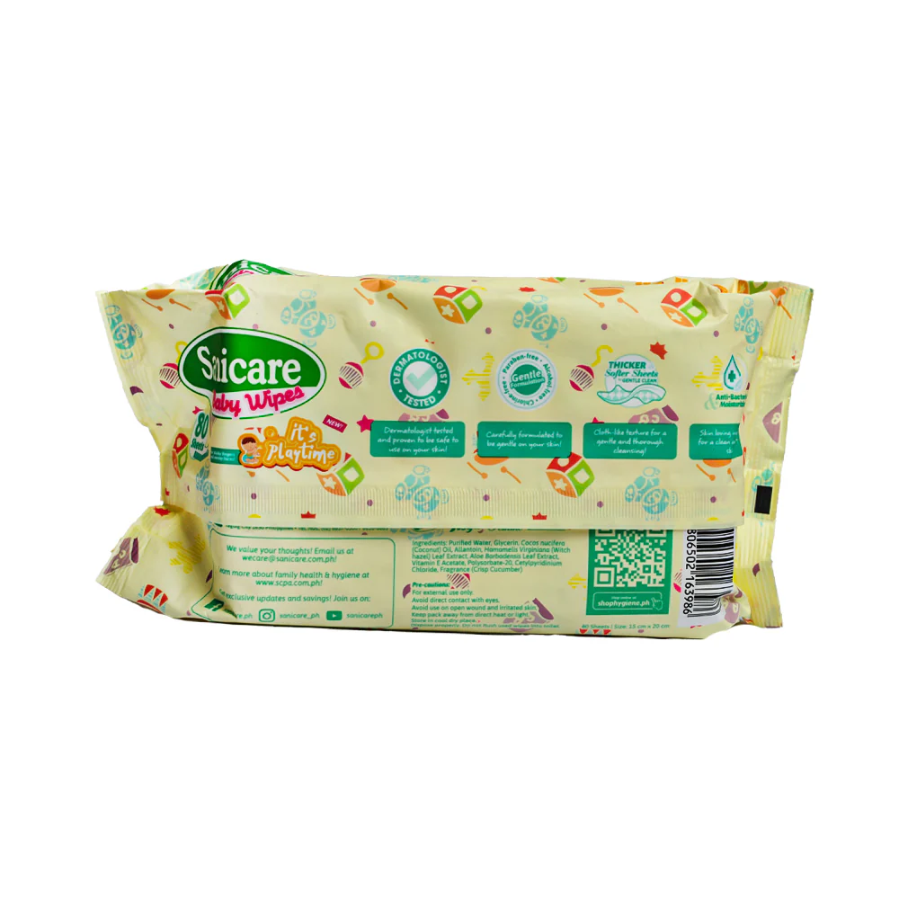 Sanicare Baby Wipes Playtime 80's - Image 2