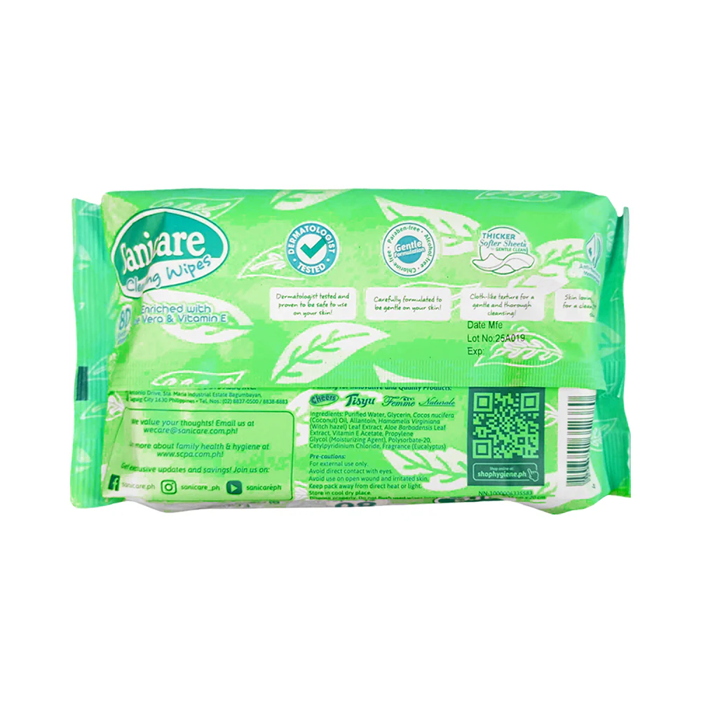 Sanicare Cleansing Wipes 80's - Image 2