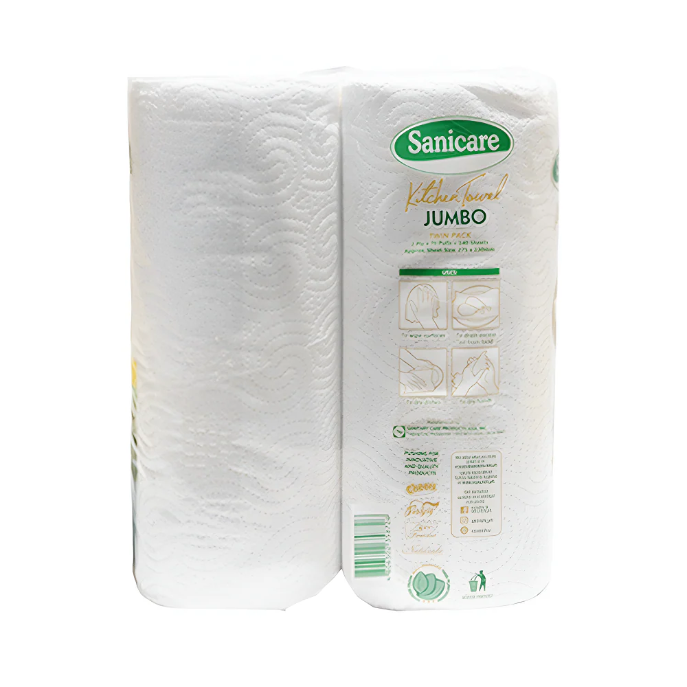 Sanicare Kitchen Towel 2Ply 70 Pulls Jumbo Twin Pack - Image 2