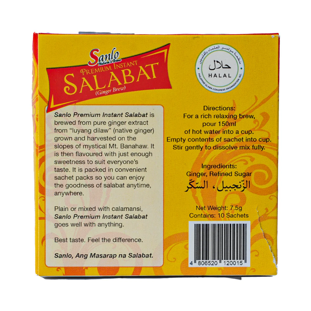 Sanlo Premium Instant Salabat 7.5g x 10's - Image 2