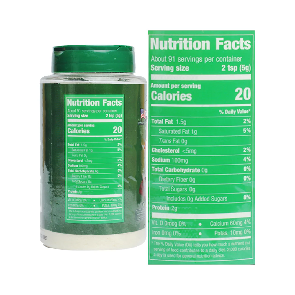 Santini Grated Parmesan Cheese 454g (16oz) - Image 2