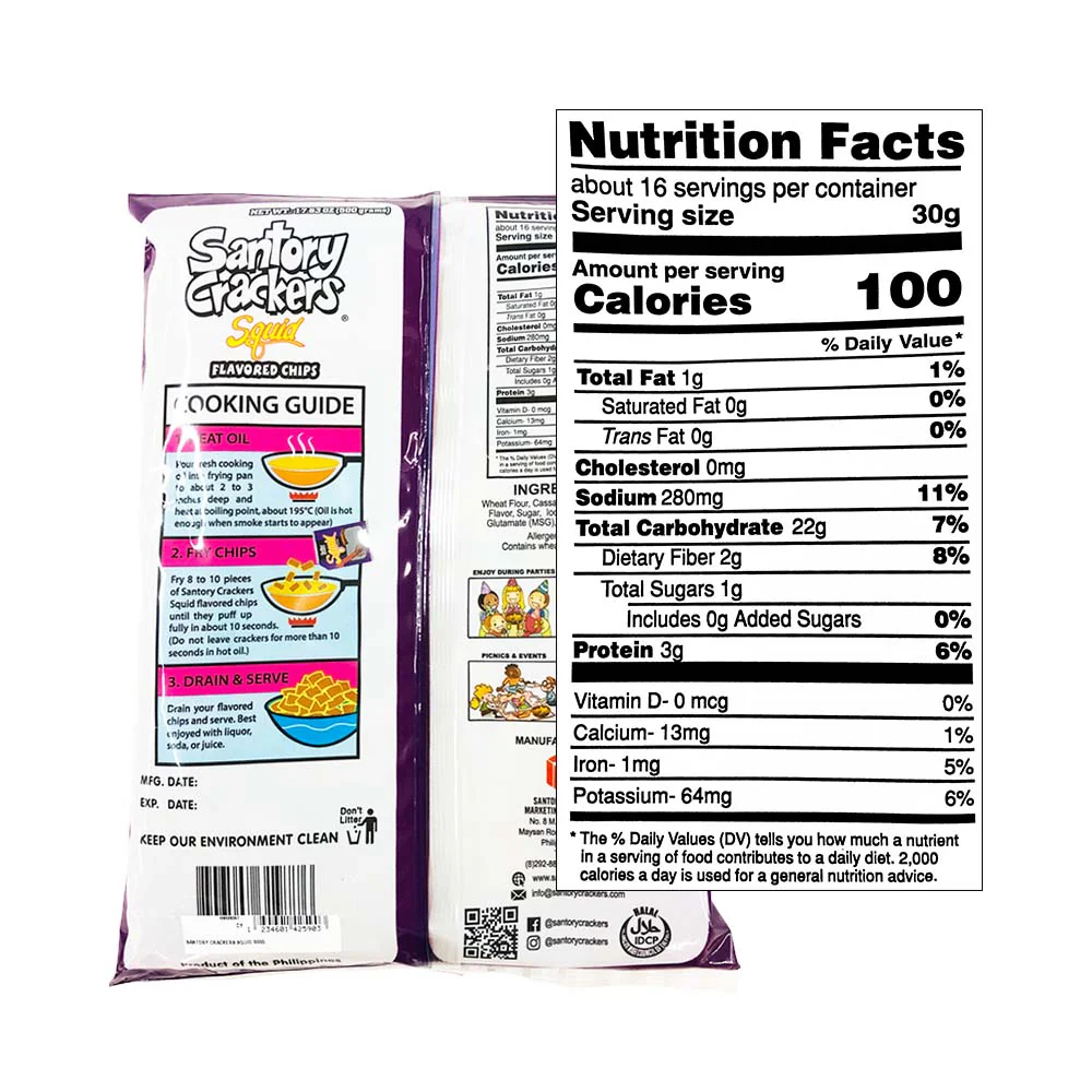 Santory Crackers Squid 500g - Image 2