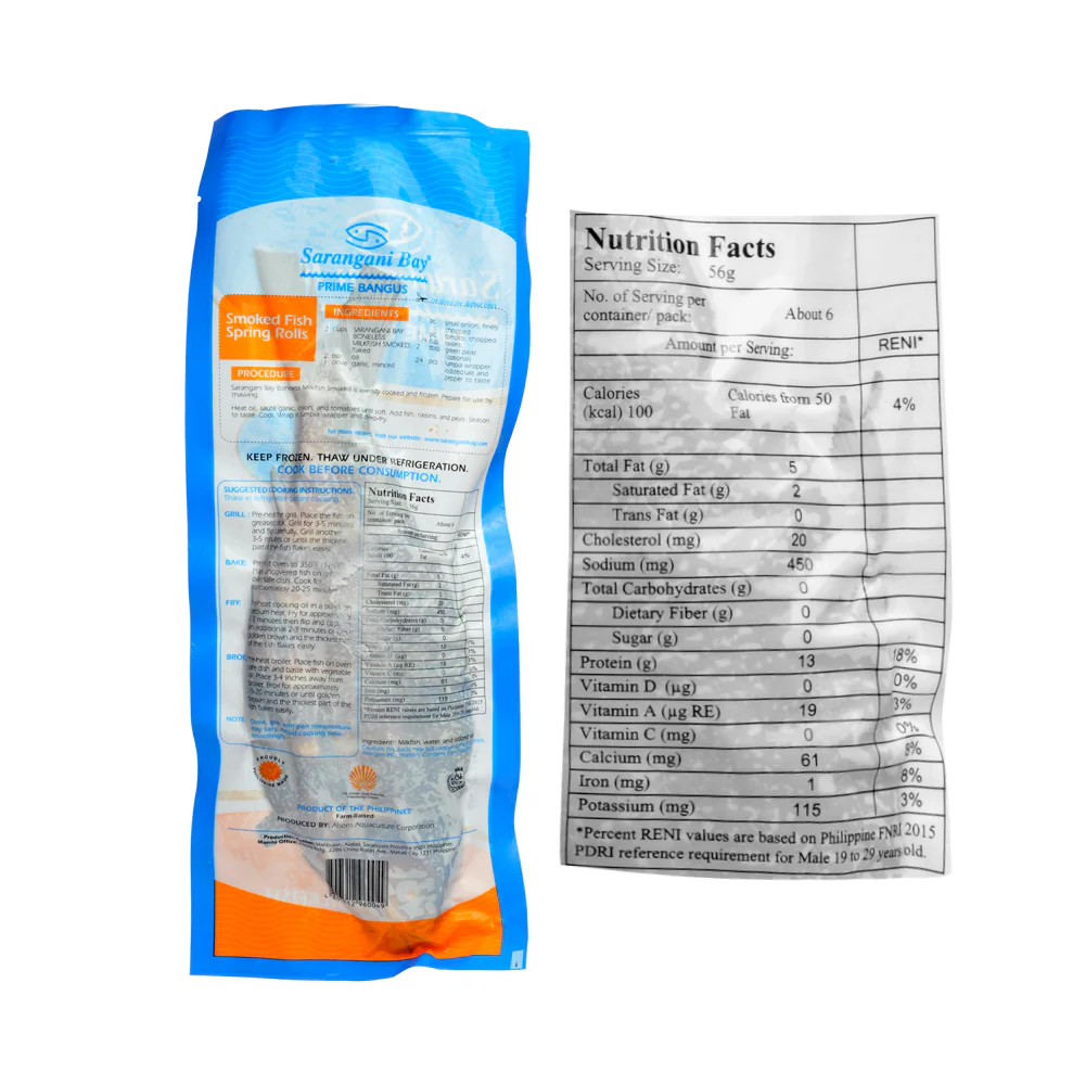 Sarangani Bay Boneless Milkfish Smoked Medium 320g - Image 2