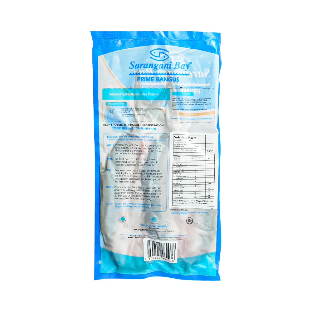 Sarangani Bay Boneless Milkfish Unseasoned Small - Image 2
