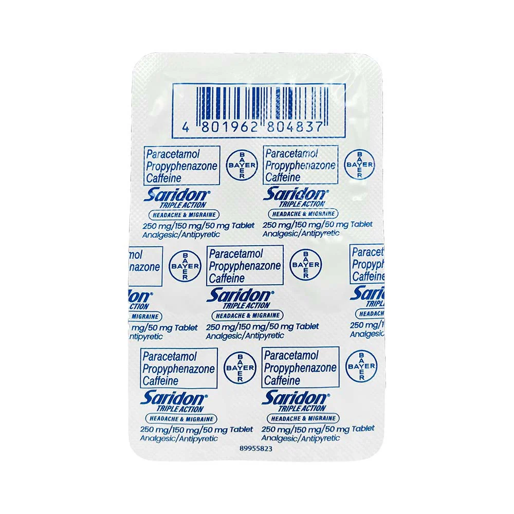 Saridon Triple Action Tablet by 4's - Image 2