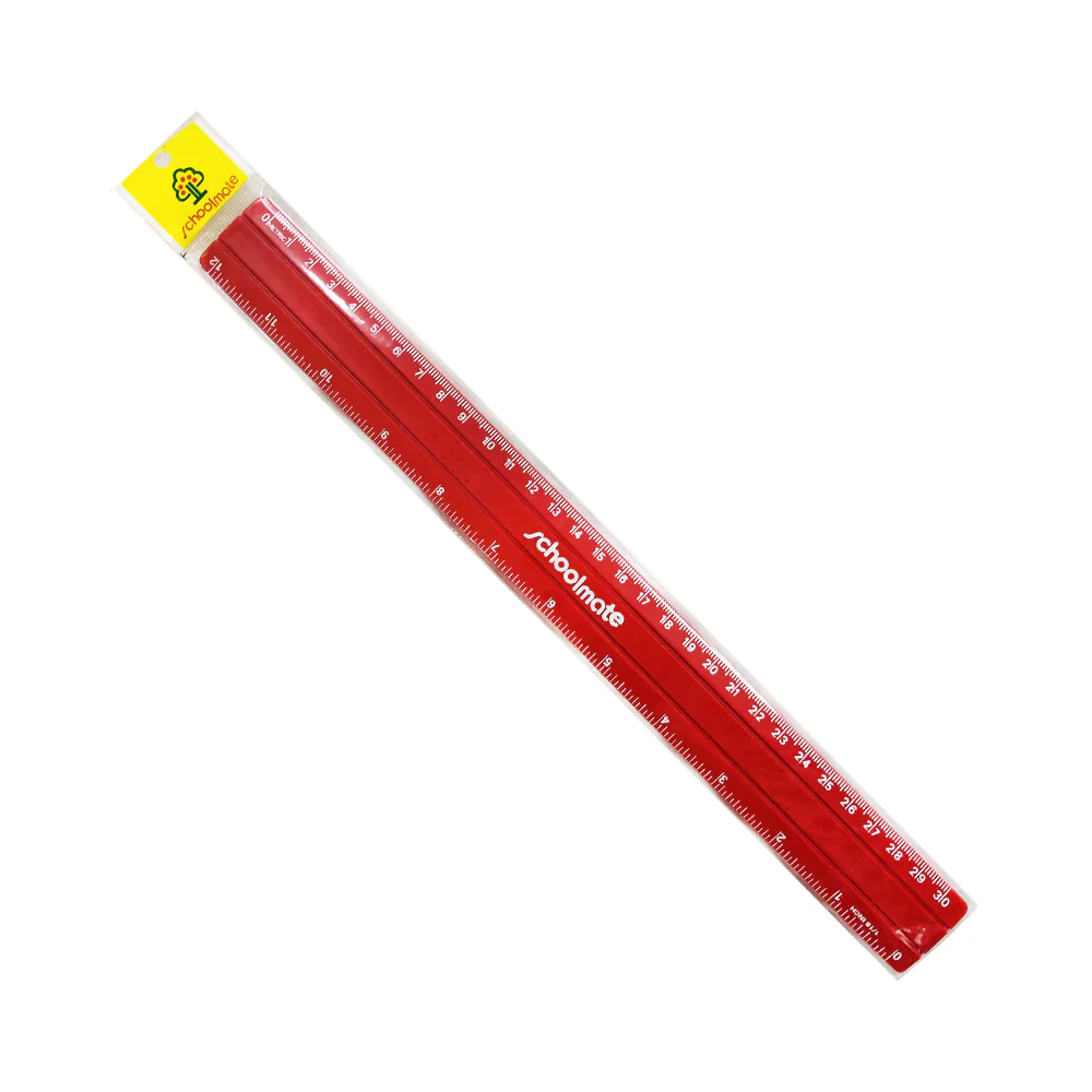 Schoolmate Colored Ruler 12in - Image 3